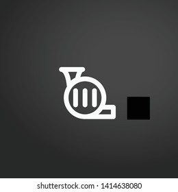 Tuba vector icon. Tuba concept stroke symbol design. Thin graphic elements vector illustration, outline pattern for your web site design, logo, UI. EPS 10.