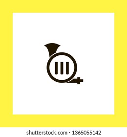 tuba vector icon. flat design