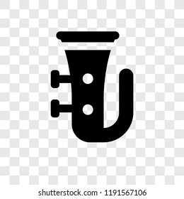 Tuba vector icon isolated on transparent background, Tuba transparency logo concept
