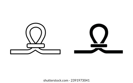 Tubal ligation vector icon set. vector illustration