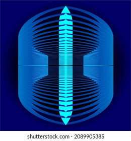 tube abstract background experimental machine