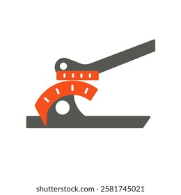 tube bender flat icon illustration color