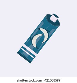 a tube of blue dolphin logo modern isolated art abstract illustration light vector background