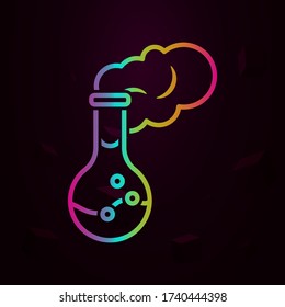 tube, bottle, chemistry, liquid nolan icon Simple thin line, outline vector of Pollution icons for ui and ux, website or mobile application