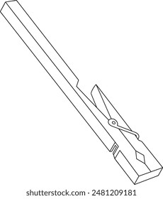 Rohrschelle Schwarz-Weiß-Vektorillustration