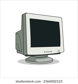 tube computer in vector art style
