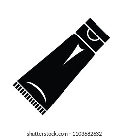 Tube container for cream icon. Simple illustration of tube container for cream vector icon for web