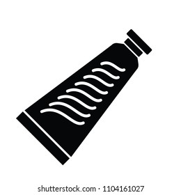 Tube container for cream icon. Simple illustration of tube container for cream vector icon for web