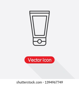 Tube Container For Cream Icon Vector Illustration Eps10