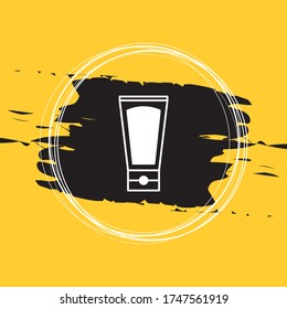 Contenedor de tubo para icono de crema Ilustración vectorial Eps10