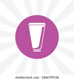 Tube container for cream isolated simple solid vector icon