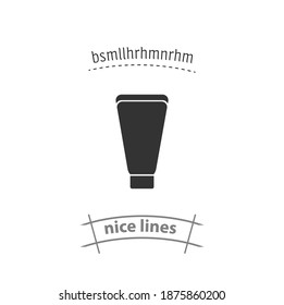 Tube container for cream isolated vector icon. beauty, cosmetics design element