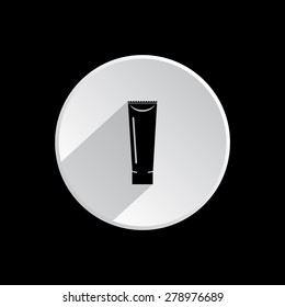 tube for cream or another cosmetic remedy. icon. vector design