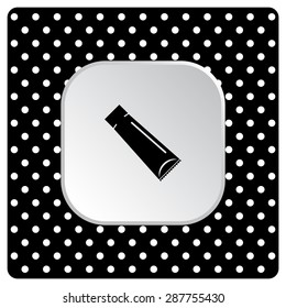 tube for cream or another cosmetic remedy. icon. vector design