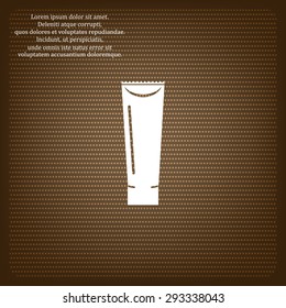 tube for cream or another cosmetic remedy. icon. vector design