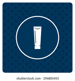 tube for cream or another cosmetic remedy. icon. vector design