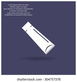 tube for cream or another cosmetic remedy. icon. vector design