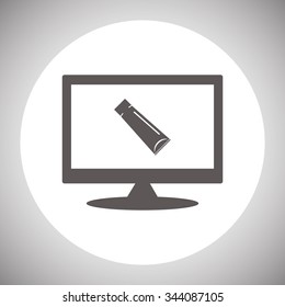tube for cream or another cosmetic remedy. icon. vector design
