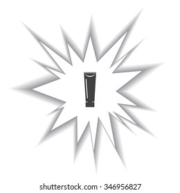 tube for cream or another cosmetic remedy. icon. vector design