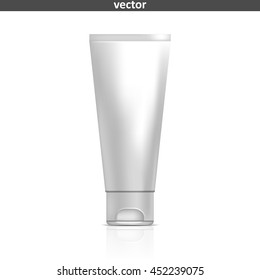Tube of cream or gel. Illustration isolated on white background. Graphic concept for your design