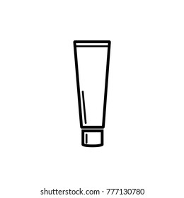 tube of cream icon line art