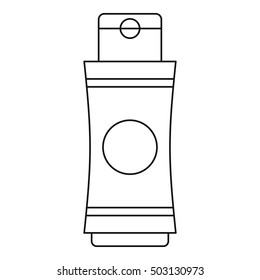 Tube of cream icon. Outline illustration of tube of cream vector icon for web