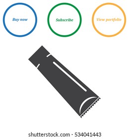 Tube of Cream Icon Vector flat design style