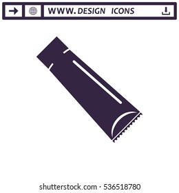 Tube of Cream Icon Vector flat design style