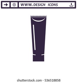 Tube of Cream Icon Vector flat design style