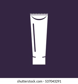 Tube of Cream Icon Vector flat design style