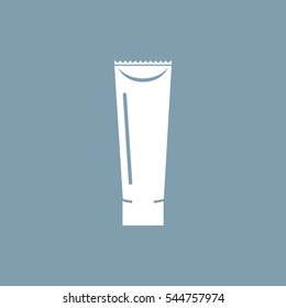 Tube of Cream Icon Vector flat design style