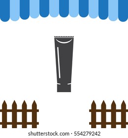 Tube of Cream Icon Vector flat design style