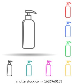 a tube of cream multi color style icon. Simple thin line, outline vector of bottle icons for ui and ux, website or mobile application