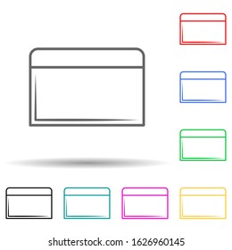 a tube of cream multi color style icon. Simple thin line, outline vector of bottle icons for ui and ux, website or mobile application