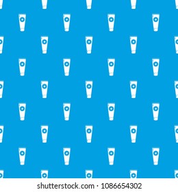 Tube cream pattern vector seamless blue repeat for any use