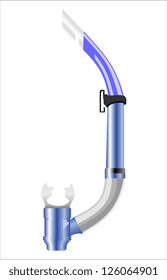 Tube for diving isolated on the white background