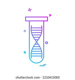 tube dna icon vector 