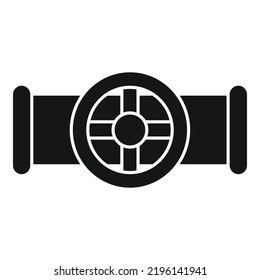 Tube drain icon simple vector. Water pipe. Service plumber