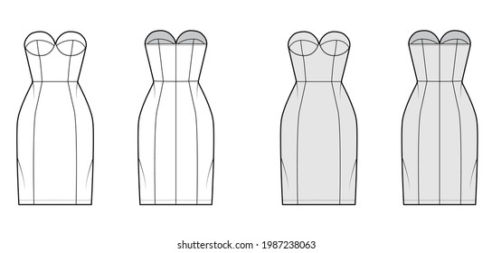 279 Strapless Tube Dress Images, Stock Photos & Vectors | Shutterstock