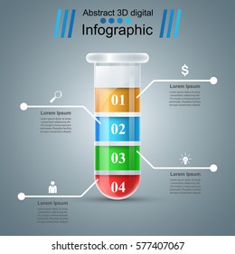 Tube Experiments Abstract Infographics Stock Vector (Royalty Free ...