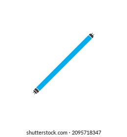 Tube fluorescent lamp vector isolated illustration