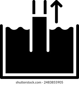 tube glyph icon illustration vector