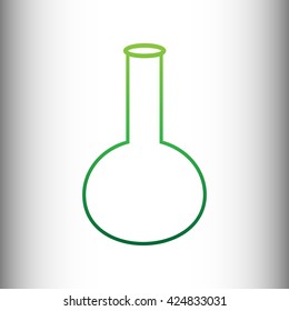 Tube. Green gradient icon