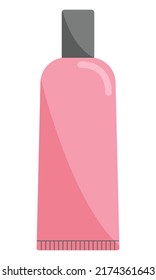 Tube of hand cream. Cosmetic product for skin care. Flat style. Vector illustration