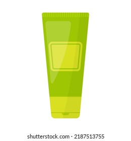 Tube Icon. Cream, Gel, Ointment. Color Silhouette. Vertical Front Side View. Vector Simple Flat Graphic Illustration. Isolated Object On A White Background. Isolate.