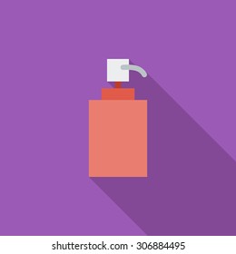 Tube icon. Flat vector related icon with long shadow for web and mobile applications. It can be used as - logo, pictogram, icon, infographic element. Vector Illustration.