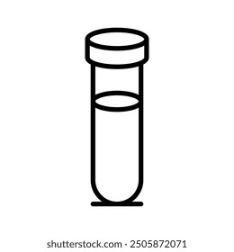 Tube Symbol Linie Vektordesign im trendigen Stil