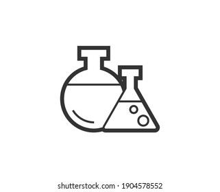 Tube icon. Medical black line sign. Premium quality graphic design pictogram. Outline symbol icon for web design, website and mobile app on white background. Monochrome icon of cancer. 