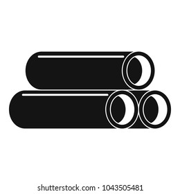 Tube icon. Simple illustration of tube vector icon for web