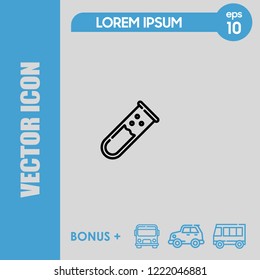 Tube icon vector